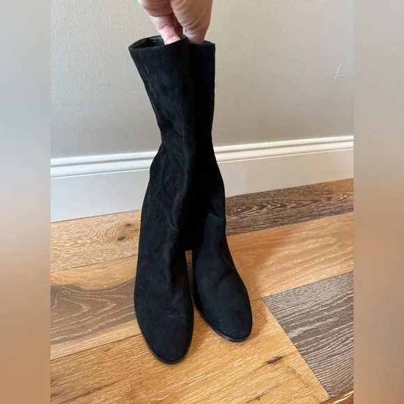 Ralph Lauren black suede Artizan Suede Tall Boot nwt - Picture 8 of 10